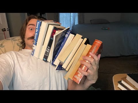 Fast and Aggressive ASMR Massaging Every Book I Own | Book Tapping | Massage | Page Sounds