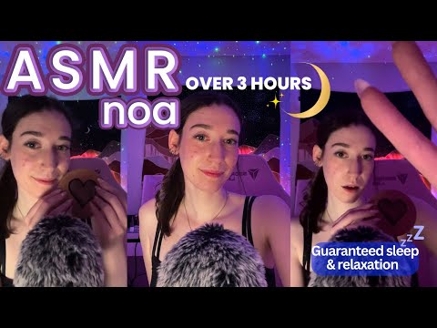 Tapping, Light Triggers, Whispering +more | 3+HOURS asmr for sleep and relaxation 💕| live #111