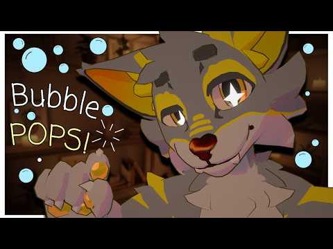 [Furry ASMR] Popping bubbles softly so YOU can rest up :3 [Sleep-aid] [Soft-spoken] [Popping sounds]