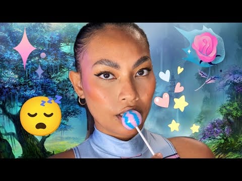 ASMR Cotton Candy Flavor Lollipop Loop To Fall Asleep To