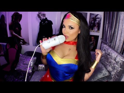 ASMR // WONDER WOMAN INTENSE MOUTH SOUNDS 👅 Inaudible Whispering | Countdown 👅