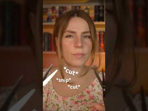 Giving you SATISFYING Scissor HAIRCUT  #asmr