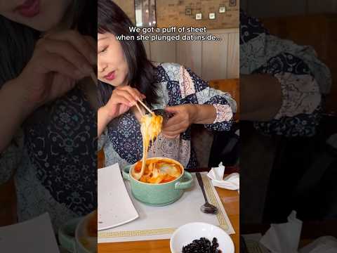 SPICY CHEESY TTEOKBOKKI GONE VERY WRONG #mukbang #shorts #viral