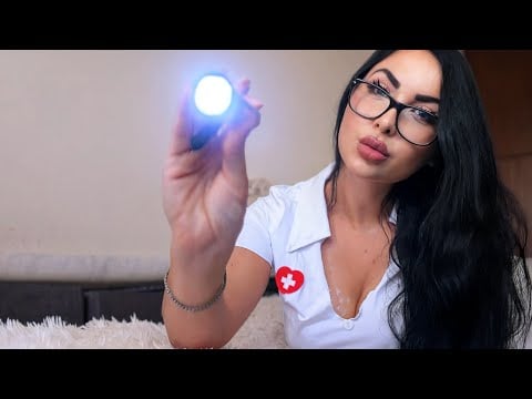 💖ASMR || CRAINAL NERVE EXAM & RELAXING MASSAGE💖