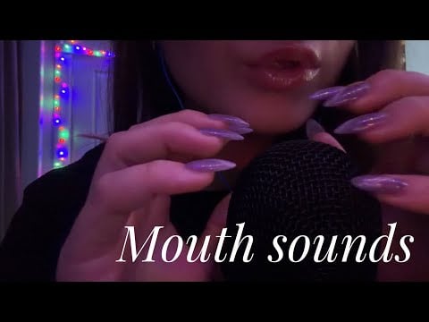 ASMR Extra Slow Mouth Sounds & Hand Movements 🌙
