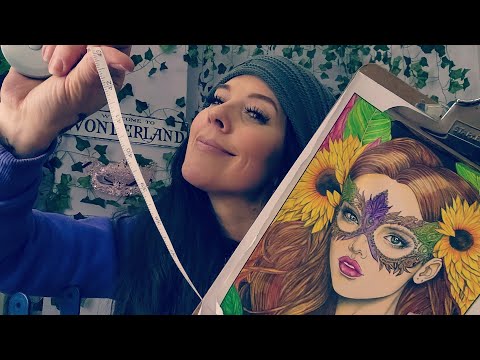 ASMR- Designing Your Mardi Gras Mask RP 🎭 (Writing & Measuring Sounds)