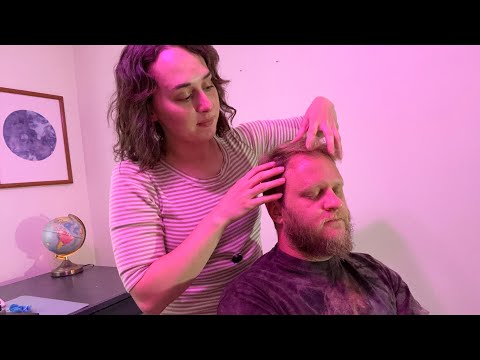 Tingly ASMR Head Massage 💆Scalp, Ear & Shoulder Massage [Real Person ASMR]