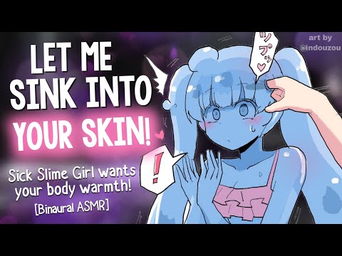 Clingy Slime Girl Sinks deep into You 🩵 [Squishy Massage | Melting Tingles | Binaural ASMR Roleplay]