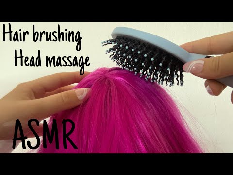ASMR | Hair brushing and Head massage 💆🏼‍♀️