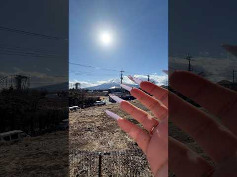 Camera tapping #asmr with Mt Fuji in Winter 🥶