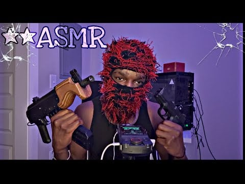 ASMR** Intense Gun Sounds + Mouth Sounds