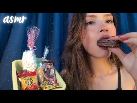 ASMR en ESPAÑOL Comiendo Dulces 👅 + Eating + mouth sounds