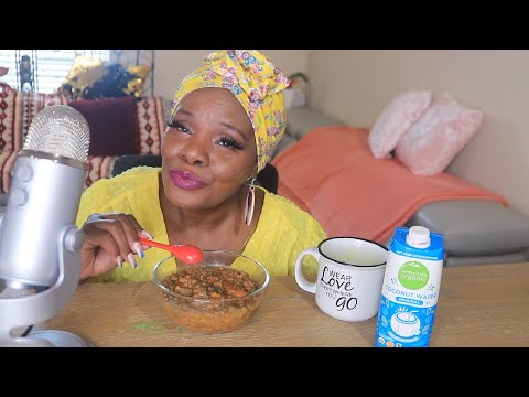 LENTIL SOUP ASMR EATING SOUNDS
