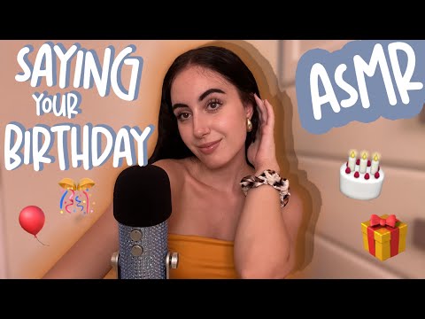 ASMR EN ESPAÑOL // SAYING YOUR BDAY🎁🎊🎂 & HAND SOUNDS FOR SLEEP💤🥱 #asmr