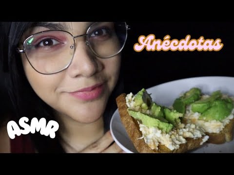 ASMR comiendo tostadas con huevos y aguacate 🥑