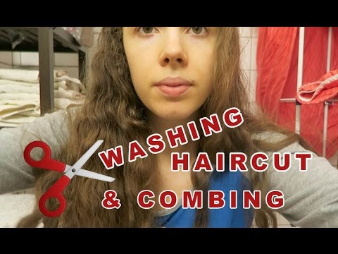 ASMR ✄ Binaural Haircut Role Play with Real Hair Sounds & Washing