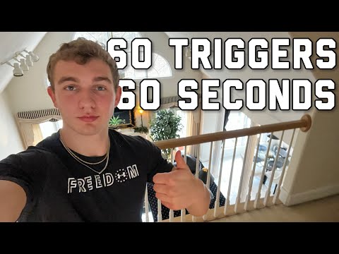 ASMR 60 triggers in 1 minute fast and aggressive