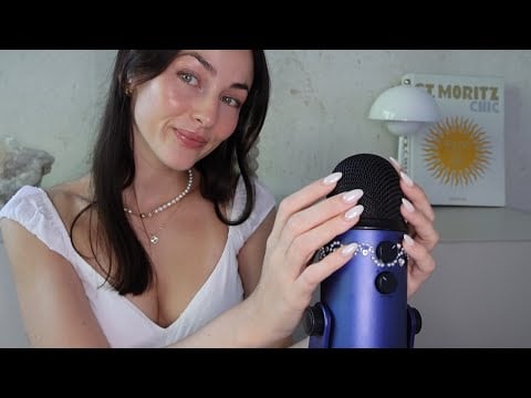 ASMR Mic Scratching & Nail Tapping (Whispered for Sleep, German) 🥱
