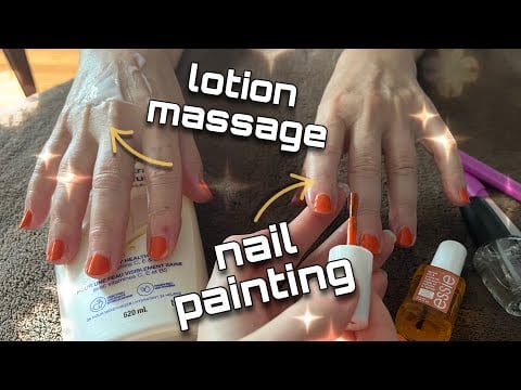 Real Person ASMR 💅 Painting My Mom’s Nails and Giving Her a Hand Massage With Lotion 💅