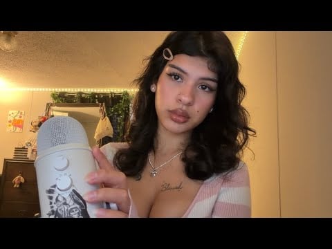 ASMR Breathy Clicky Whisper Ramble and Tongue Clicks 