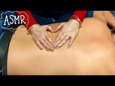 ASMR⚡️Relaxing back massage with gloves to make you fall asleep! (LOFI)