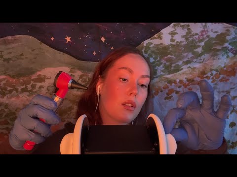 ASMR | Gentle Ear Palpation & Otoscope Examination - Gloves, Soft Spoken, Ear To Ear
