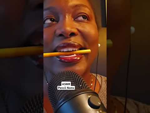 ASMR Pencil Noms | Nibbling Mouth Sounds #shorts #asmr
