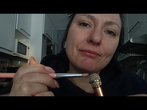 ASMR- Mic brushing and whisper rambles
