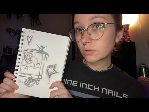 ASMR| Let's Look at my Art Doodles!