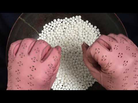 LEATHER GLOVES 🙌  Brushing & Playing with Tapioca Pearls💮 [[ASMR]]