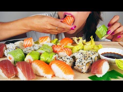 MUKBANG SUSHI | ASMR Eating sounds | No talking