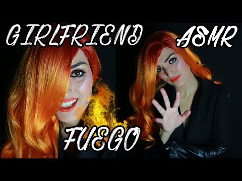 ASMR ESPAÑOL | GIRLFRIEND ROLEPLAY | NOVIA ARDIENTE | FIRE BRIDE (Elemento Fuego) SALUDOS