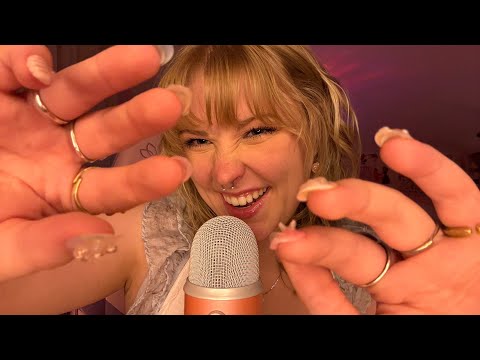 ASMR Small Tiny Close Up Hand Movements with Mouth Sounds For Extreme Tingles ✨🩷