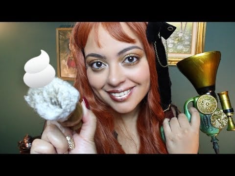 ASMR| Grooming Salon: STEAMPUNK (Shaving, Trimming, Cleaning) Personal Attention