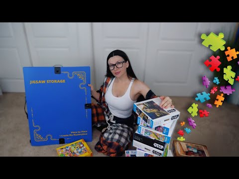 How I store my Puzzles *ASMR