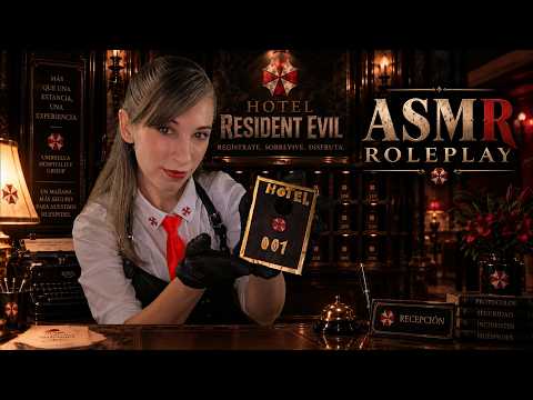 ASMR HOTEL RESIDENT EVIL 🏨 | Protocolo Supervivencia: Raccoon City | Experiencia Inmersiva roleplay