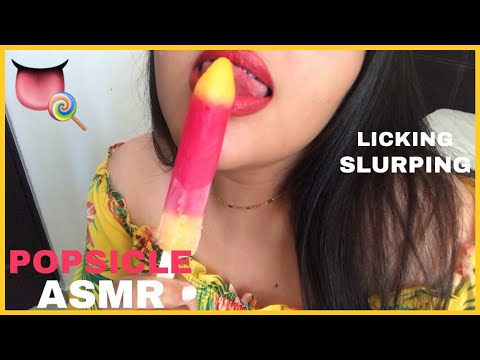 COMIENDO UNA PALETA DE HIELO 👅🍭 ASMR POPSICLE | MOUTH SOUNDS