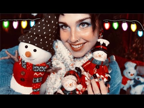 ASMR Stimming & Autistic Rambles ❄️ Tingly Snowmen ☃️ (Sleep Aid, Recovery)