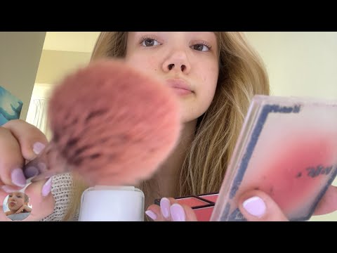 ASMR på svenska!! 🇸🇪💞 jag sminkar dig!!💄personal attention, upclose😴