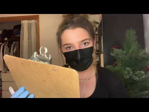 ASMR ROLEPLAY || Doctor gives you a COVID test || glove sounds and soft spoken ||