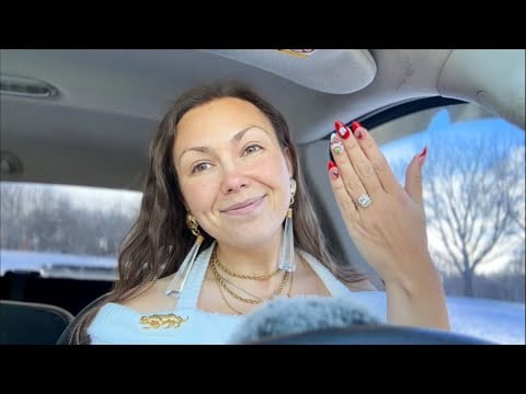 asmr/ jewelry + nails🤍💛 (style this look with me)