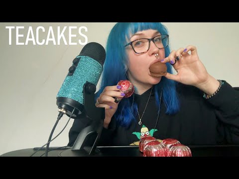 ASMR Eating Chocolate Marshmallow Teacakes
