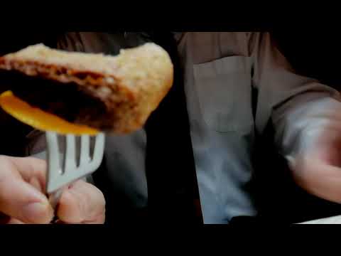 ASMR Kitchen on iron  Cooking vegetables and eating