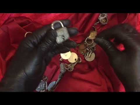 LEATHER GLOVES  🗝❤️🗝   THE KEY TO MY HEART 🔑  [[ASMR]]
