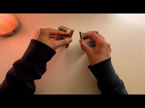 Cozy Sunday Evening Game of Solitaire- ASMR Card Playing and Shuffling