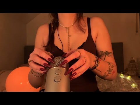 ASMR with extra long nails🩷💅🏼(no talking) | personal attention, tapping, scratching, …