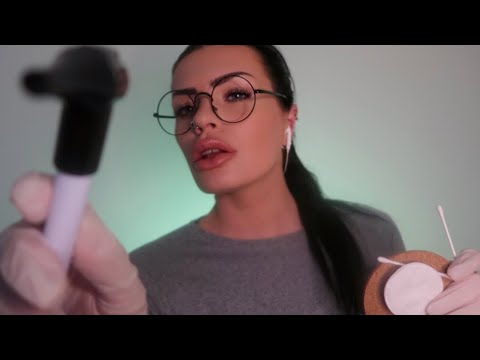 ASMR Ear to Ear Hearing Test 👂🏼 (soft spoken roleplay, binaural sounds)