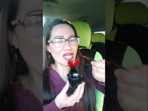 EATING RED JELL-O #food #everyone #mukbang #shortsfeed
