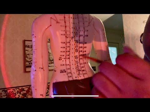 ASMR fast & aggressive acupuncture doll scratching, tapping, and gripping