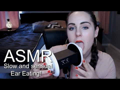 Soft and Slow Ear Eating!👅 **Licking, Sucking, Flicking, Fluttering ** 🔥🔥